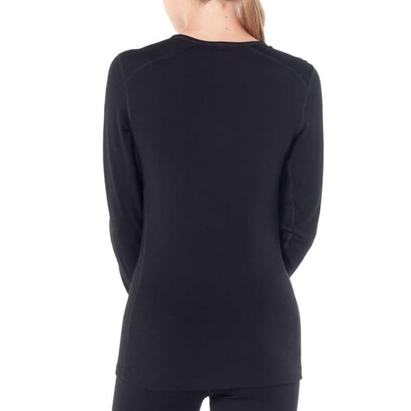 Icebreaker Baselag 260 Tech Crew Merino Sort XL Kvinde