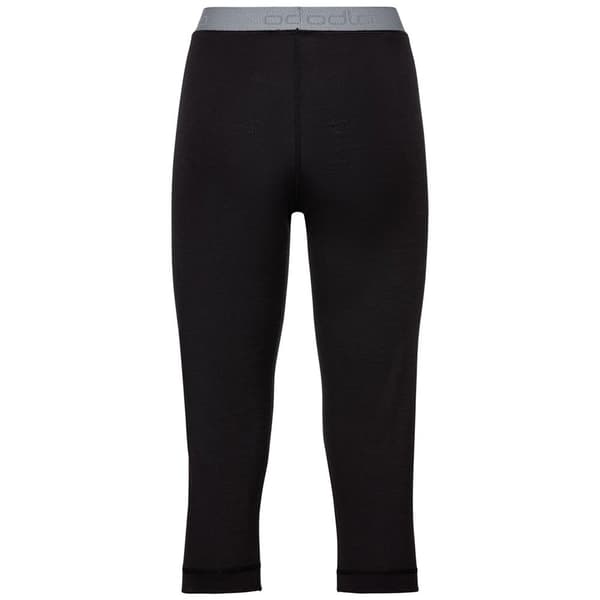 Odlo Natural 100% Merino Warm 3/4 Leggings Sort S Kvinde