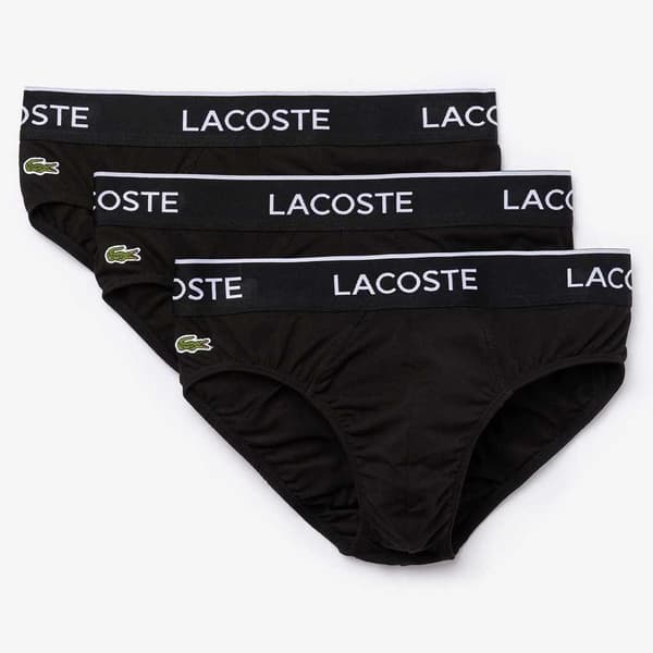 Lacoste Slip 3 Enheder Sort S Mand