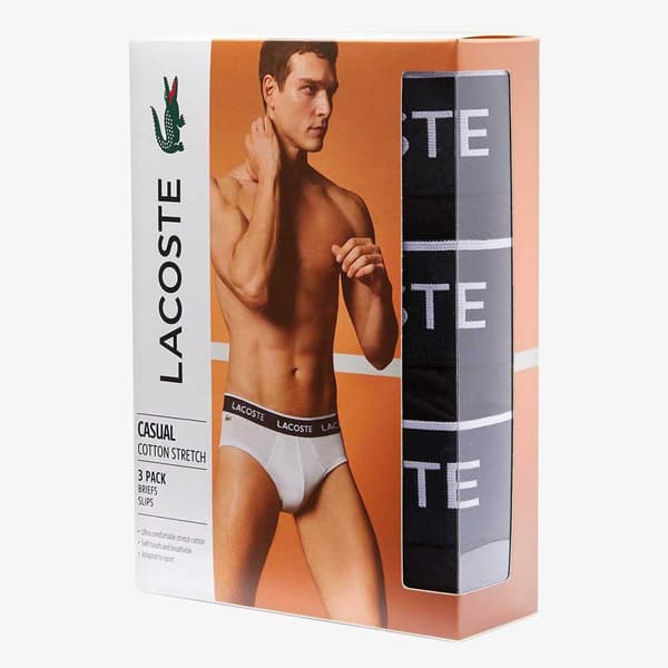 Lacoste Slip 3 Enheder Sort S Mand