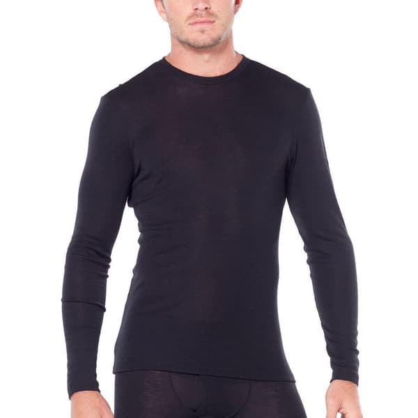 Icebreaker Baslager 175 Everyday Crew Merino Svart M Man