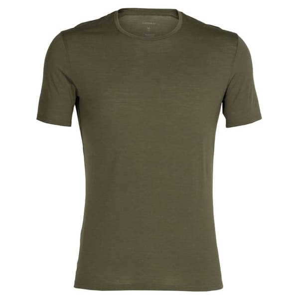 Icebreaker Lyhythihainen T-paita Anatomica Merino Vihreä S Mies