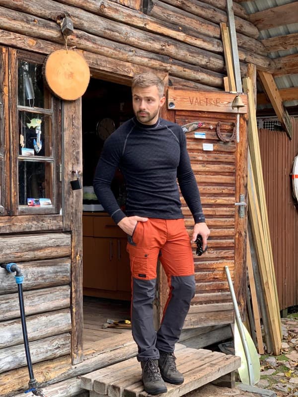 Thermowave Langærmet T-shirt Merinos Xtreme Sort XL Mand