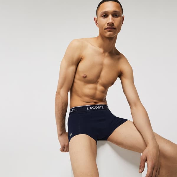 Lacoste Bokser Casual 3 Enheder Blå XL Mand