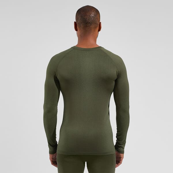 Odlo Top Crew Neck Performance Warm Eco Grøn S Mand