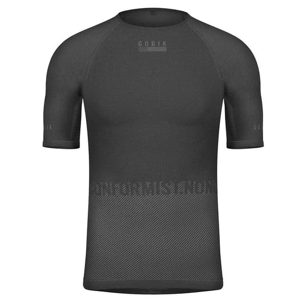 Gobik Kortärmad Baslager Limber Skin Grå M Man