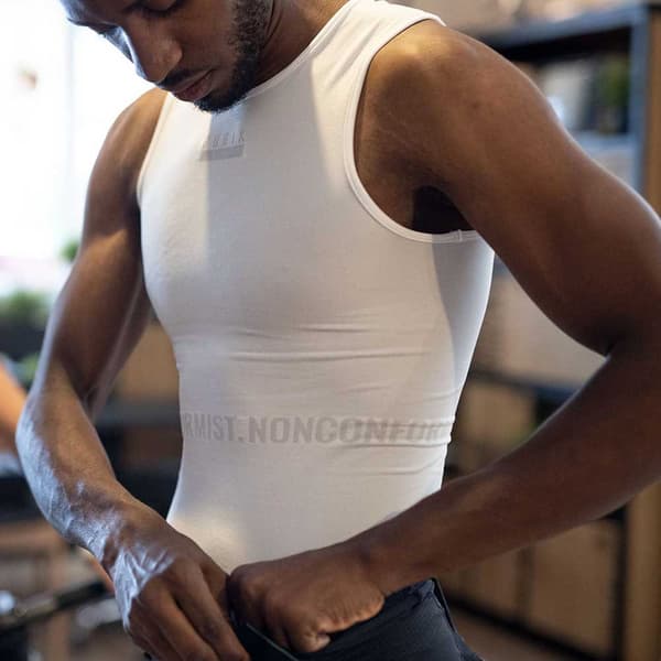 Gobik Ærmeløst Bundlag Limber Skin Hvid L-XL Mand