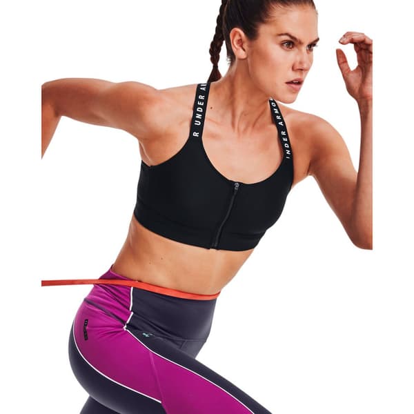 Under Armour Top Høj Support Infinity Zip Rosa S Kvinde