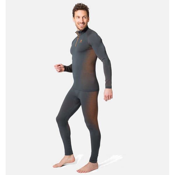 Odlo Bund Lang Performance Warm Eco Grå S Mand