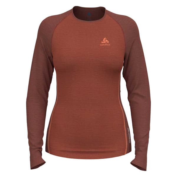 Odlo Langærmet Basislag Natural Performance Orange M Kvinde