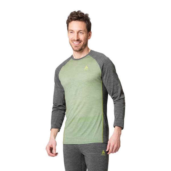 Odlo Långärmad Basskikt Natural Performance Grönt XL Man