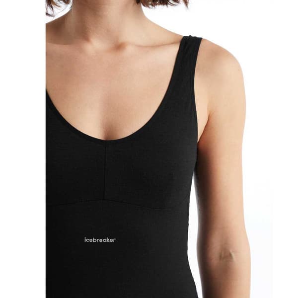 Icebreaker Krop Queens Merino Sort XS Kvinde
