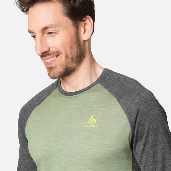 Odlo Långärmad Basskikt Natural Performance Grönt S Man