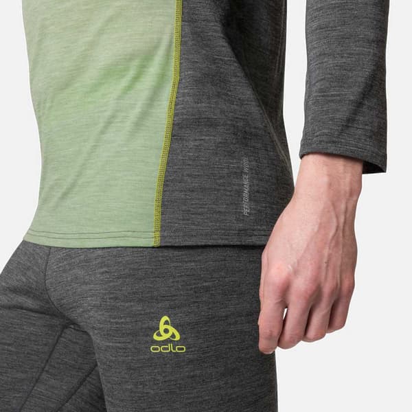 Odlo Långärmad Basskikt Natural Performance Grönt S Man