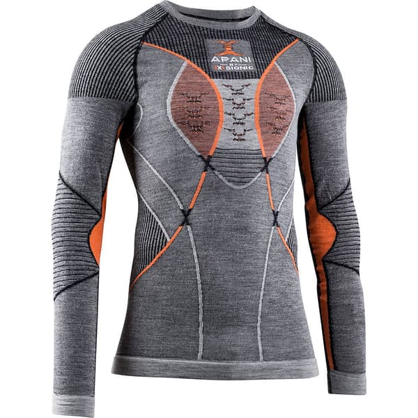 X-bionic Långärmad Basskikt Apani 4.0 Merino Grå S Man