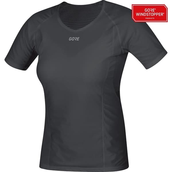 Gore® Wear Kort Ærme Basislag Windstopper Sort L Kvinde