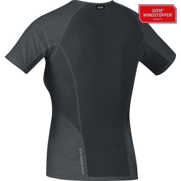 Gore® Wear Kort Ærme Basislag Windstopper Sort L Kvinde