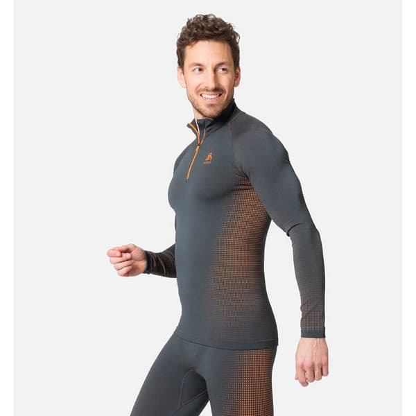 Odlo Ylös Turtle Neck Performa Sininen S Mies