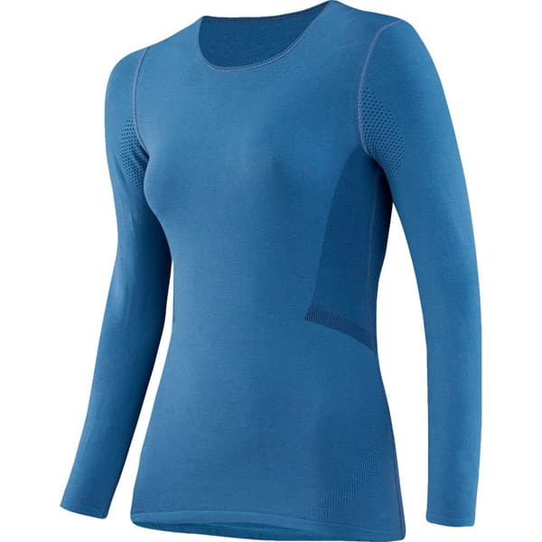 Loeffler Langærmet Basislag Transtex Warm Hybrid Blå L-XL Kvinde
