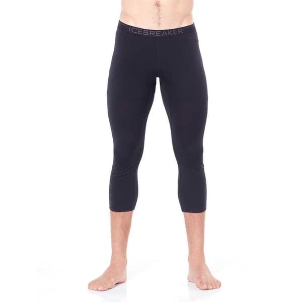 Icebreaker 200 Oasis Merino 3/4 Leggingsit Musta L Mies
