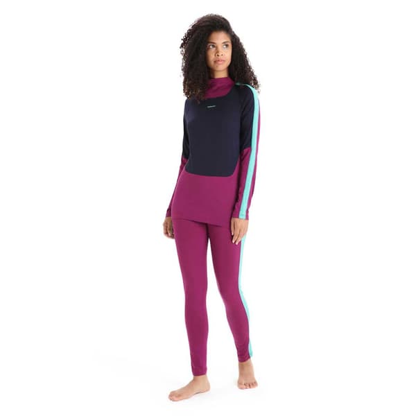 Icebreaker Baselayer Housut 200 Sonebula Leggings Pinkki S Nainen