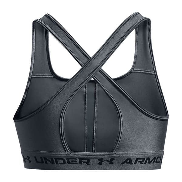 Under Armour Top Medium Support Crossback Grå XS Kvinna