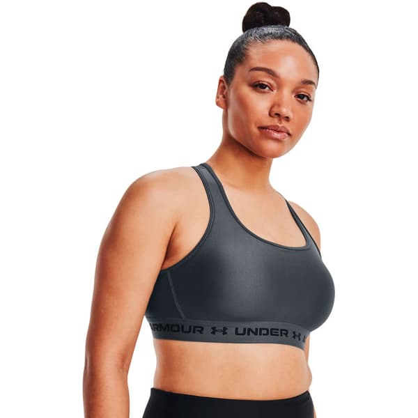 Under Armour Top Medium Support Crossback Grå XS Kvinna