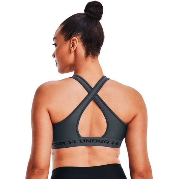 Under Armour Top Medium Support Crossback Grå XS Kvinna