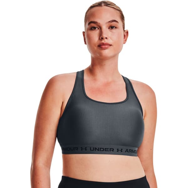 Under Armour Top Medium Support Crossback Grå XS Kvinna