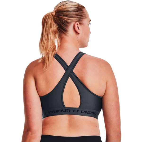 Under Armour Top Medium Support Crossback Grå XS Kvinna