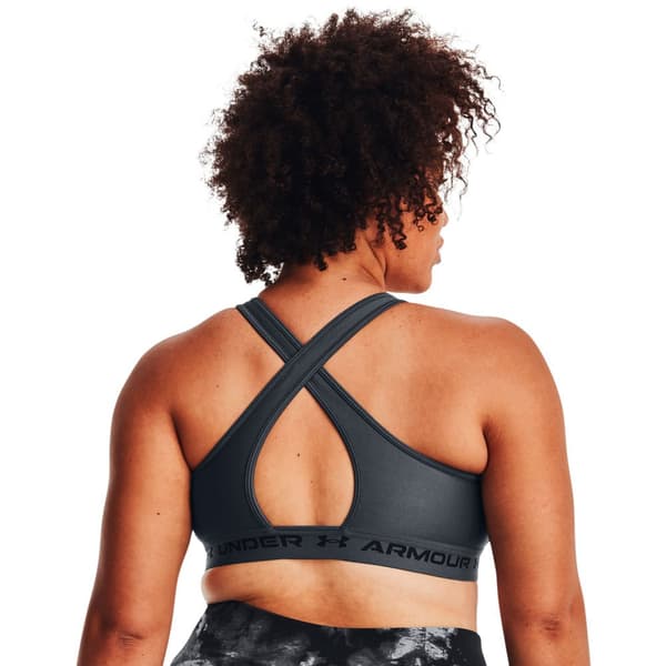 Under Armour Top Medium Support Crossback Grå XS Kvinna
