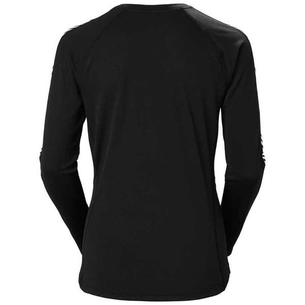 Helly Hansen Långärmad Basskikt Lifa Active Stripe Crew Svart M Kvinna