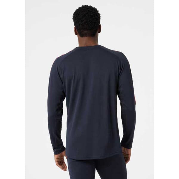 Helly Hansen Långärmad Basskikt Lifa Active Stripe Crew Svart M Man