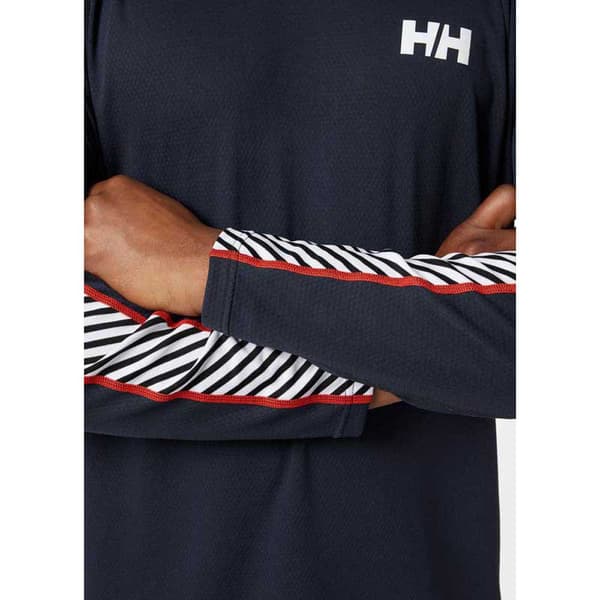 Helly Hansen Långärmad Basskikt Lifa Active Stripe Crew Svart M Man