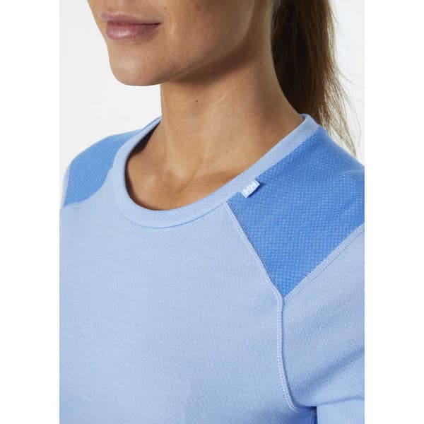 Helly Hansen Långärmad T-shirt Lifa Merino Midweight Crew Blå M Kvinna