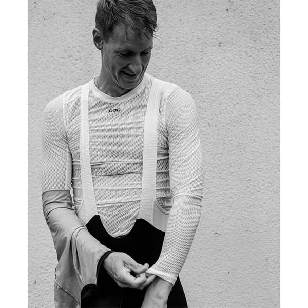 Poc Essential Langærmet Baselayer Hvid S Mand