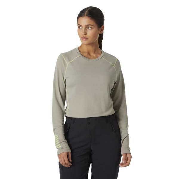 Helly Hansen Lifa Active Crew Langærmet Baselayer Beige S Kvinde