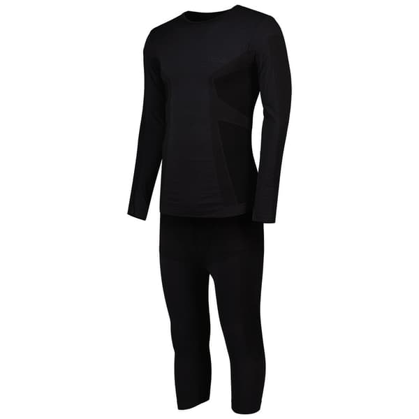 Lenz Langærmet Baselagssæt Merino Sort 2XL-3XL Mand
