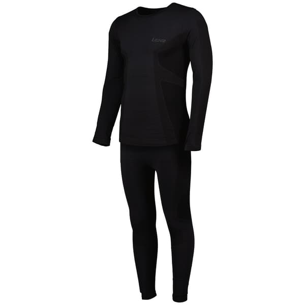 Lenz Långärmad Baslagerset Merino Svart 2XL-3XL Man