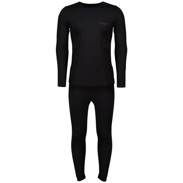 Lenz Långärmad Baslagerset Merino Svart 2XL-3XL Man