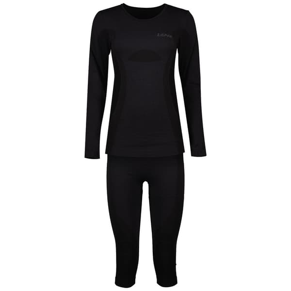 Lenz Långärmad Baslagerset Merino Svart XL-2XL Kvinna