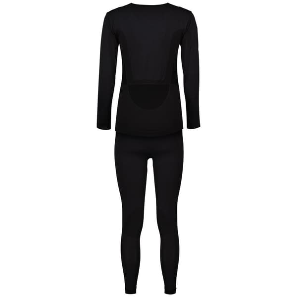 Lenz Langærmet Baselagssæt Merino Sort XL-2XL Kvinde