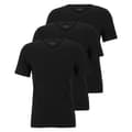 Miniatyrbillede 3 af 5: Boss Kort Ærme Basislag V Neck Classic 3 Enheder Sort XL Mand