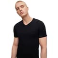 Miniatyrbillede 4 af 5: Boss Kort Ærme Basislag V Neck Classic 3 Enheder Sort XL Mand