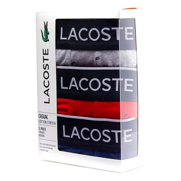 Lacoste Slip 3 Enheder Rød,Blå S Mand