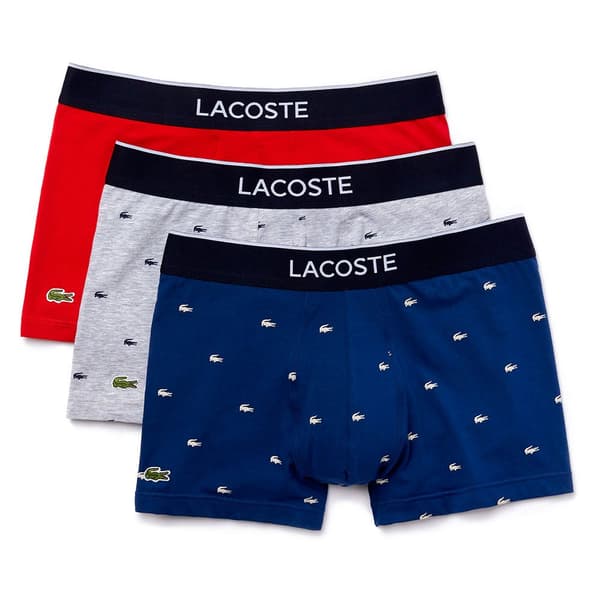 Lacoste Slip 3 Enheder Rød,Blå S Mand