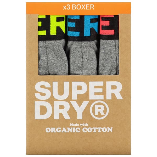 Superdry Boxare 3 Enheter Grå 2XL Man