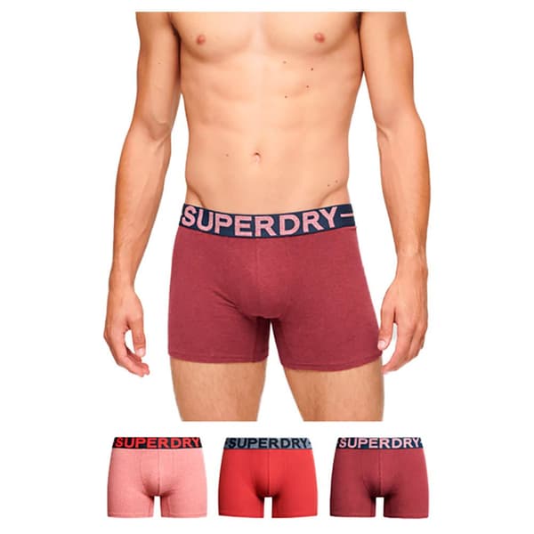 Superdry Boxare 3 Enheter Röd L Man