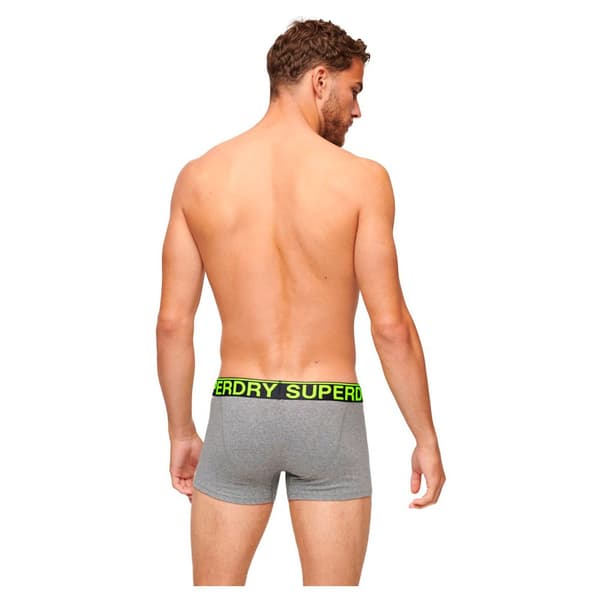 Superdry Bokser Trunk 3 Enheder Grå S Mand