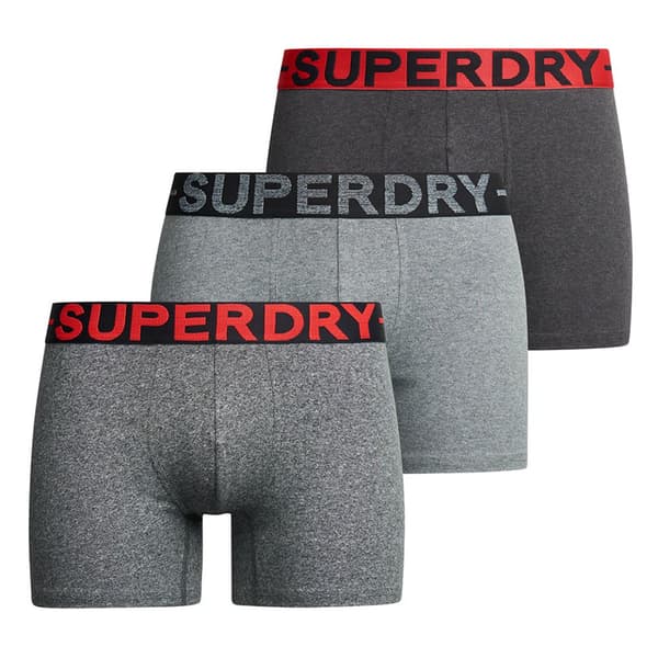 Superdry Boxare 3 Enheter Grå S Man
